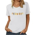 thumbnail image 1 of Blouse Femme Oktoberfest Col Rond Mode T-Shirt Été Imprimé Manches Courtes Chandail T-Shirt Hauts Chemise, 1 of 4