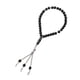 thumbnail image 1 of Rosario de 33 cuentas de oración musulmana de cristal para hombres, mujeres, familias, amigos, regalo, collar de cadena negra, pulsera islámica, 1 of 5