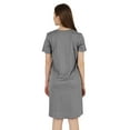 thumbnail image 3 of Inkmeso Robe T-Shirt d'Été Décontractée Unie pour Femmes, Coupe Ample, Tunique à Manches Courtes, Robe de Nuit, 3 of 7