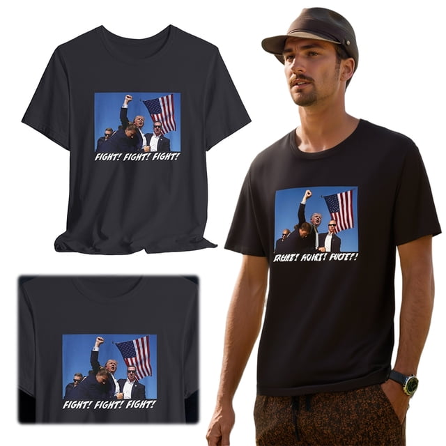 Camiseta Verano para Los Días Trump America Trajes Informales Con Gráficos Novedosos