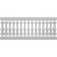 thumbnail image 5 of Ekena Millwork 40"H x 9'L Fiberthane Arcadian Unassembled Balustrade Railing Kit, Style D (7 3/8" On-Center Spacing to Pass 4" Sphere Code), 5 of 6