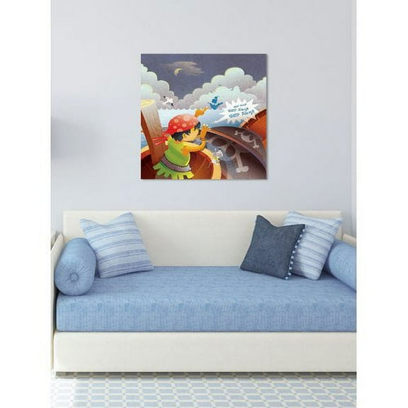 Marmont Hill "Ship Ahoy!" by Curtis Painting Print on Canvas