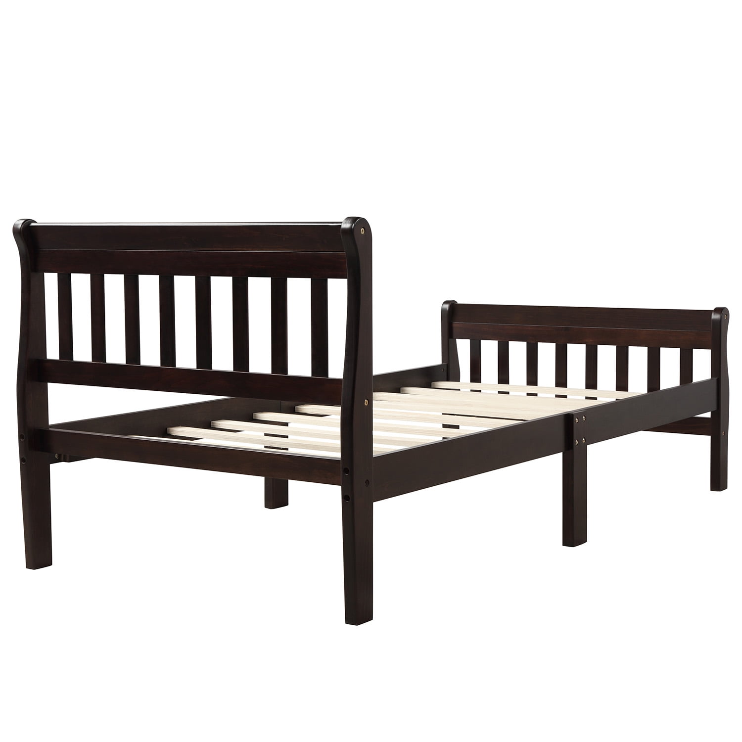 Private Jungle Sale Wood Platform Beds with Headboard/Footboard/Wood Slat Support, Twin Bed Frame Panel Sleigh Bed, Espresso Private Jungle Sale Wood Platform Beds with Headboard/Footboard/Wood Slat Support, Twin Bed Frame Panel Sleigh Bed, Espresso