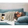 thumbnail image 4 of Throw Blanket- Soft Warm Plush Fleece Bed Throw,60x80In Flannel Blankets Halloween Bandage Eyes Bedding Throws for Women/Men Bedroom Living Room Office Decor Cartoon Theme, 4 of 5