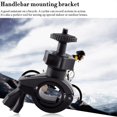 thumbnail image 2 of Newly Upgraded Version 2 PACKS Rotatable Bike Bicycle Handlebar Mount Holder Adapter Motorbike Clip Black, 2 of 9