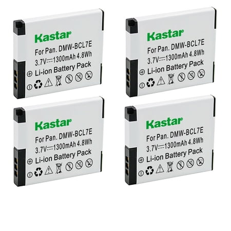 Kastar 4-Pack DMW-BCL7E Battery Replacement for Panasonic Lumix DMC-F5 Lumix DMC-FH10 Lumix DMC-FS50 Lumix DMC-SZ3 Lumix DMC-SZ8 Lumix DMC-SZ9 Lumix DMC-SZ10 Camera
