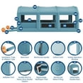 thumbnail image 4 of Inflatable Paint Booth, 26x15x11FT Inflatable Spray Booth Tent with 550W+750W Blower and Air Filter System, Portable Paint Booths for Car Part Motorcycle Workstation Furniture, 4 of 7