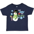 thumbnail image 3 of Inktastic Just Chillin' This Christmas Fun Snowman in Top Hat Boys or Girls Toddler T-Shirt, 3 of 5