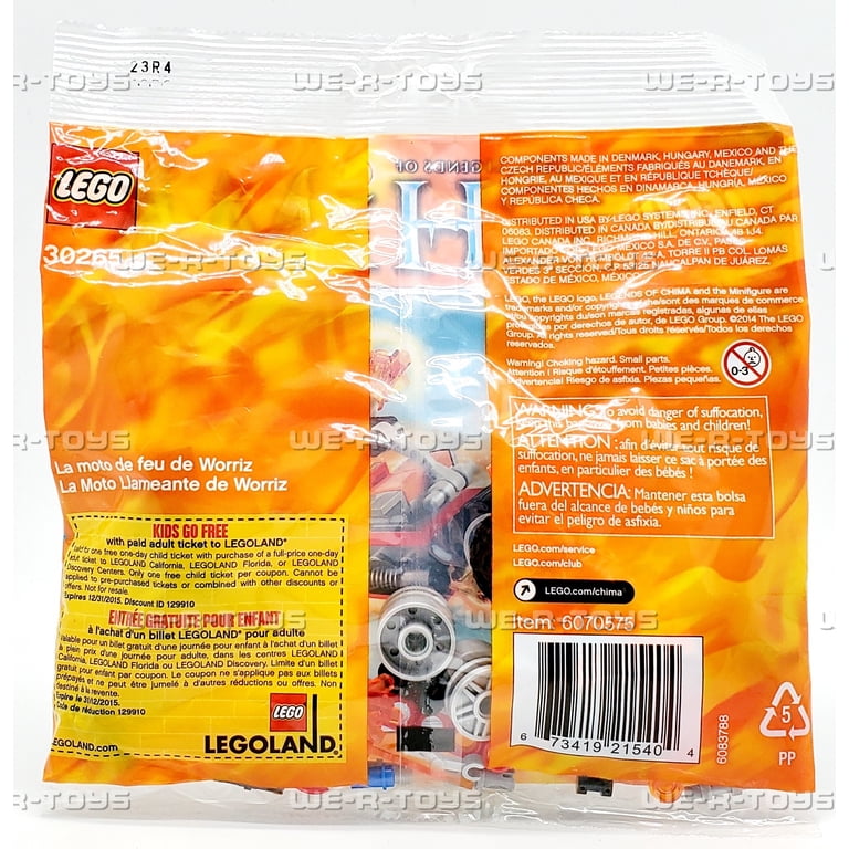 Legends of Chima Worriz' Fire Bike Mini Set LEGO 30265 [Bagged