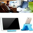 thumbnail image 4 of pitrice Desktop Phone Holder Foldable Anti Slip Mobile Phone Table Stand Cellphone Folding Bracket, Blue, 4 of 9
