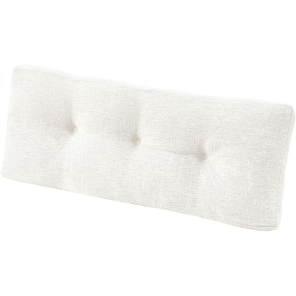 Indoor Bench Cushion for Indoor Furniture, Non-Slip Tufted Overstuffed Textured Foam Bench Seat Cushion, 36" X 14" X 4", Beige, 1 Pack