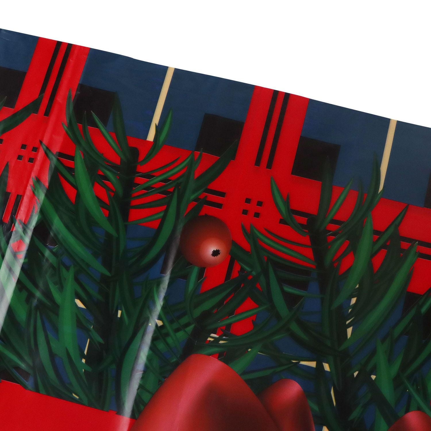 Holiday Time, Christmas Plaid Bowknot Tablecloth, 108in x 54in