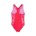 thumbnail image 2 of Speedo Girl's UV Protection Swimsuit One Piece Printed Splice Racerback - Bittersweet, Size 16, 2 of 2