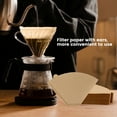 thumbnail image 5 of SDTC Tech 150 Counts Coffee Filters #4 Disposable Coffee Paper Filters U-Shaped Cone Paper Filters 8-12 Cup Unbleached Natural Brown Compatible with Ninja Dual Brew Coffee Maker Coffee Filters, 5 of 7