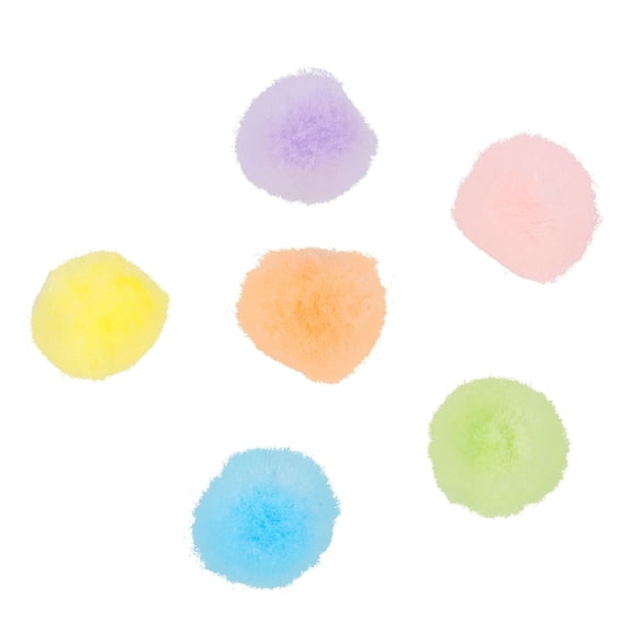 Creatology 1/2" Pastel Pom Poms, 24 Packs: 65 ct. (1,560 total)