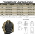 thumbnail image 5 of Sweatshirts for Men 2025 Fall Winter Long Sleeve Fleece Lined Half Zipper Stand Collar Tactical sweatshirt Pullover, 5 of 5