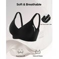 thumbnail image 6 of INNERSY Women's Nursing Bras for Breastfeeding Maternity Bra for Pregnancy Seamless Bralette(XL,Black), 6 of 9