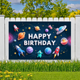 thumbnail image 6 of Space Theme Birthday Party Banner for Kids Space Exploration Galaxy Celebration Indoor Decoration, 6 of 8