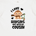 thumbnail image 4 of Inktastic Monkey I Love Hanging out with My Cousin Boys or Girls Baby T-Shirt, 4 of 5