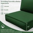 thumbnail image 6 of Pakunoda 8Pcs Cushion Covers for Outdoor Furniture, Waterproof Patio Cushion Covers Replacement Slipcovers with Zipper, Washable Reusable Outdoor Cushion Covers Green, Covers Only, 6 of 7