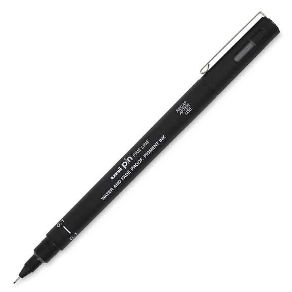 Uni Pin Fine Liner Pen - 0.1 mm, Black