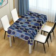 thumbnail image 4 of Yayeee Tablecloths 60" x 90" Rectangle Wrinkle Resistant Party Table Cover, Blue Hexagon Pattern, 4 of 8