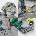 thumbnail image 4 of IDOPIP Toddler Baby Boys Girls Hooded Jacket Windbreaker Dinosaur Print Coat Kids Summer Autumn Long Sleeve Zip Up Lightweight Windproof Outwear 12-18 Months Gray, 4 of 9