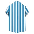 thumbnail image 5 of CQONEPT Striped Button Down Shirts for Mens Casual Short Sleeve Shirt Summer Beach Vacation Tops for Mens Light Blue S, 5 of 7