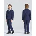 thumbnail image 4 of Boys 5 Piece Slim Fit Suit Set, Solid Formal Dresswear of Jacket Vest Pants Shirt and Tie, 4 of 12