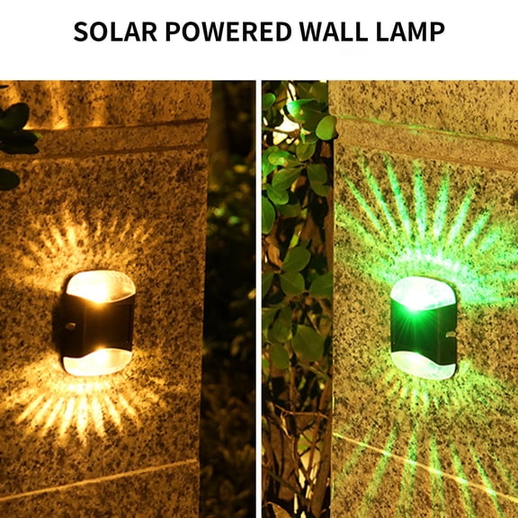AZXY Solar Lights for Outside Wall,Solar Deck Lights,Outdoor Wall Lights,Wireless Solar Landscape Spotlights for Yard Walkway Garden