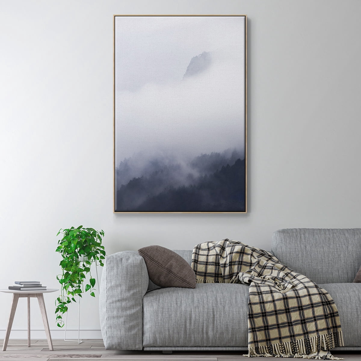 Above the Clouds Framed Premium Gallery Wrapped Canvas - Ready to Hang