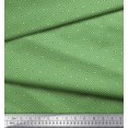 thumbnail image 2 of Soimoi Green Moss Georgette Fabric Diamond Geometric Printed Craft Fabric by the Yard 42 Inch Wide, 2 of 5