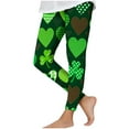 thumbnail image 3 of Yeaiivve St Patricks Day Kids Girls Leggings Pants Irish Shamrock Pint Yoga Pant Comfy Stretchy High Waist Stretchy Soft Tights Boys Summer Pant, 3 of 7
