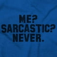 thumbnail image 2 of Me Sarcastic Never Humorous Attitude Plus Size Crewneck Graphic Tee Shirt Brisco Brands 2X, 2 of 3