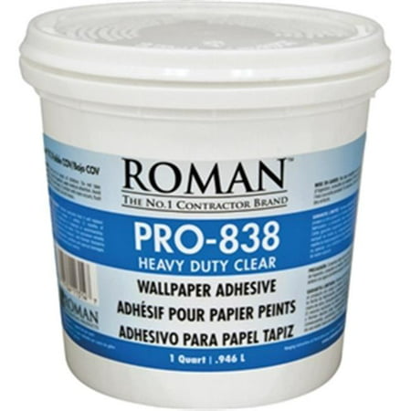 Roman Decorating Products PRO-838 1 qt. Clear Heavy Duty Adhesive ...