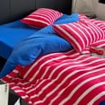 thumbnail image 1 of Xiao Hua Juego de sábanas, juego de sábanas y fundas de almohada, juego de cama individual, ropa de cama de hotel, decoración del hogar (rojo), 1 of 4