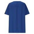 thumbnail image 5 of Krdevn Women's Casual Loose Fit Patch Back Design Short Sleeve Round Neck T Shirt Comfortable Pure Color Blouse Top for Daily Wear,Women's Tops, Tees & Blouses,Size:M, 5 of 7