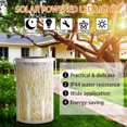thumbnail image 2 of Farol solar, resistente al agua IP65, recargable, para exteriores, lámpara de mesa LED de metal, decorativa, ideal para patio, jardín, fiesta, patio, porche y camino (madera blanca)., 2 of 3