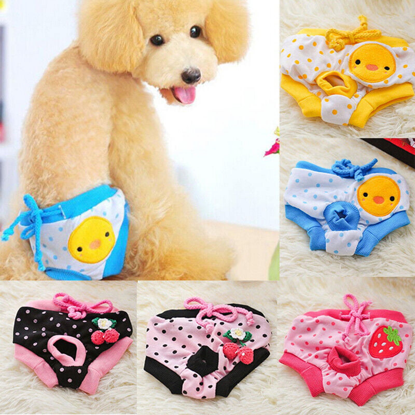 Female Pet Dog Pants Heat In Season Menstrual Sanitary Nappy Diaper Underwear UK