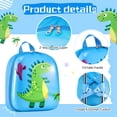 thumbnail image 4 of Set de equipaje Sanwuta Dinosaur de 43 cm con mochila y almohada cervical, 4 of 7