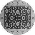thumbnail image 1 of Ahgly Company Indoor Round Oriental Gray Industrial Area Rugs, 4' Round, 1 of 4