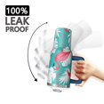 thumbnail image 3 of OBREWU Flamingo and Palm Leaves Tropical Hawaii Tumbler with Handle and Lid,Flamingo and Palm Leaves Tropical Hawaii 40oz Double Wall Vacuum Insulated Tumbler,Cups Gift for Women and Men, 3 of 7