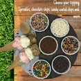 thumbnail image 3 of Rainbow Candy Coated Chocolate Chips | 1.5 lbs Cosmic Brownie Sprinkles | Mini Chocolate Baking Chips for Ice Cream & Cake Decorating | Kosher Nut Free Non GMO Vegan & Gluten Free | Stern’s Bakery, 3 of 5