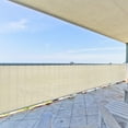 thumbnail image 5 of 3' x 24' Beige Residential Commercial Privacy Deck Fence Screen 160 GSM Weather Resistant Outdoor Protection Fencing Net for Balcony Verandah Porch Patio Pool Backyard Rails, 5 of 5