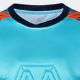 thumbnail image 3 of inhzoy Kids Youth Padded Goalkeeper Jersey Football Long Sleeve Goalie Shirts Sky Blue-C XS, 3 of 5