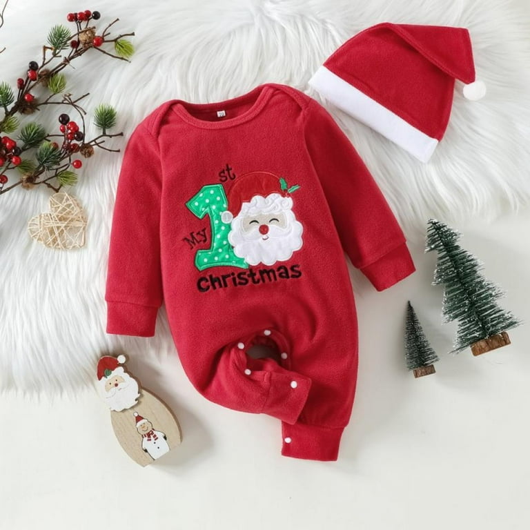 URMAGIC XMAS Newborn Onesie, 0-24M Infant Gifts, Baby Boy First
