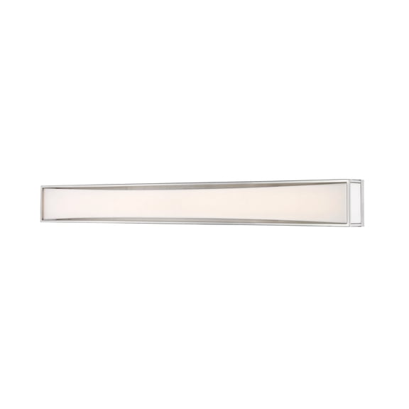 Z-Lite Baden 46" Acrylic Shade Steel LED Vanity Light in Brushed Nickel