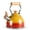 Gradient Orange(1.6QT)-1.6 Quarts, variant on Stovetop Whistling Tea Kettle, Gradient Green(1.6QT), 1.5 Quarts, Food Grade Stainless Steel