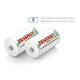 thumbnail image 3 of Tenergy Centura D Size 8000mAh Low Self-Discharge (LSD) NiMH Rechargeable Batteries, 1 Card 2-Pack, 3 of 4