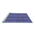 thumbnail image 2 of Ahgly Company Machine Washable Indoor Rectangle Abstract Blue Modern Area Rugs, 3' x 5', 2 of 4